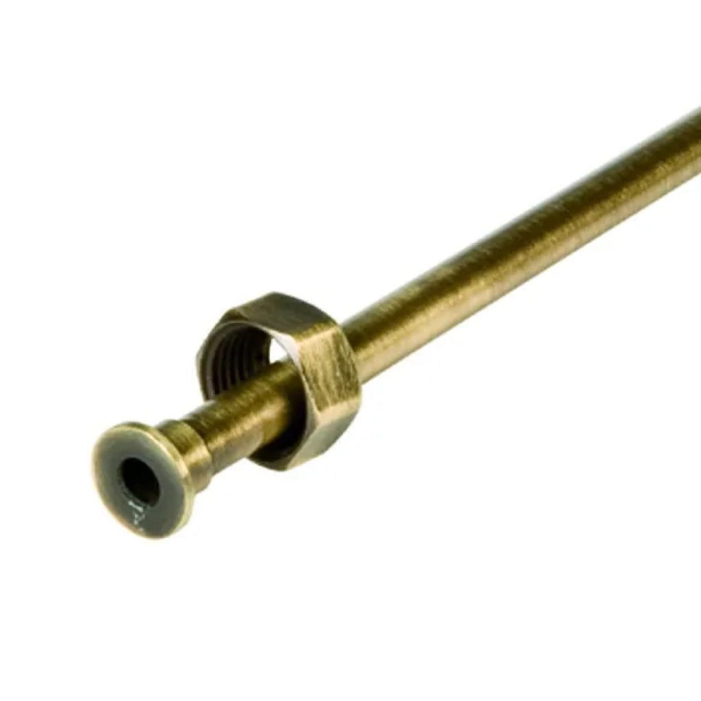 CANNETTA RIGIDA CON CARTELLA E DADO IN OTTONE BRONZATO F1/2xø10 MM 400 BRONZATO   PORTA & BINI RUBINETTERIE SNC