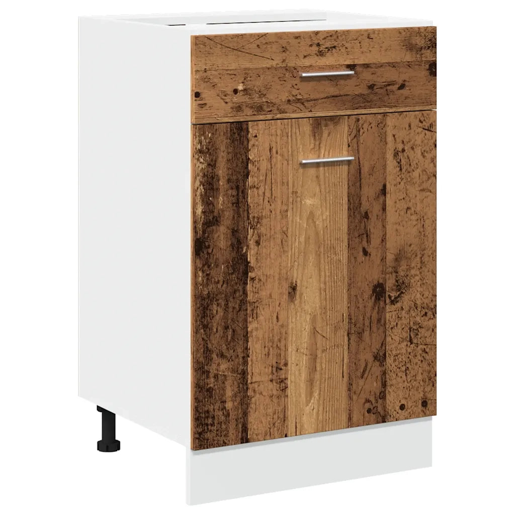 Mobile con Cassetto Â“LyonÂ” Legno Antico 50x46x81,5cm