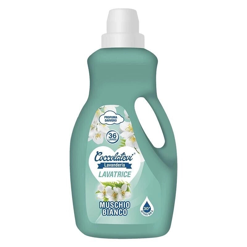 COCCOLATEVI LIQUIDO PER LAVATRICE IN FORMATO DA 1800ML AL MUSCHIO BIANCO