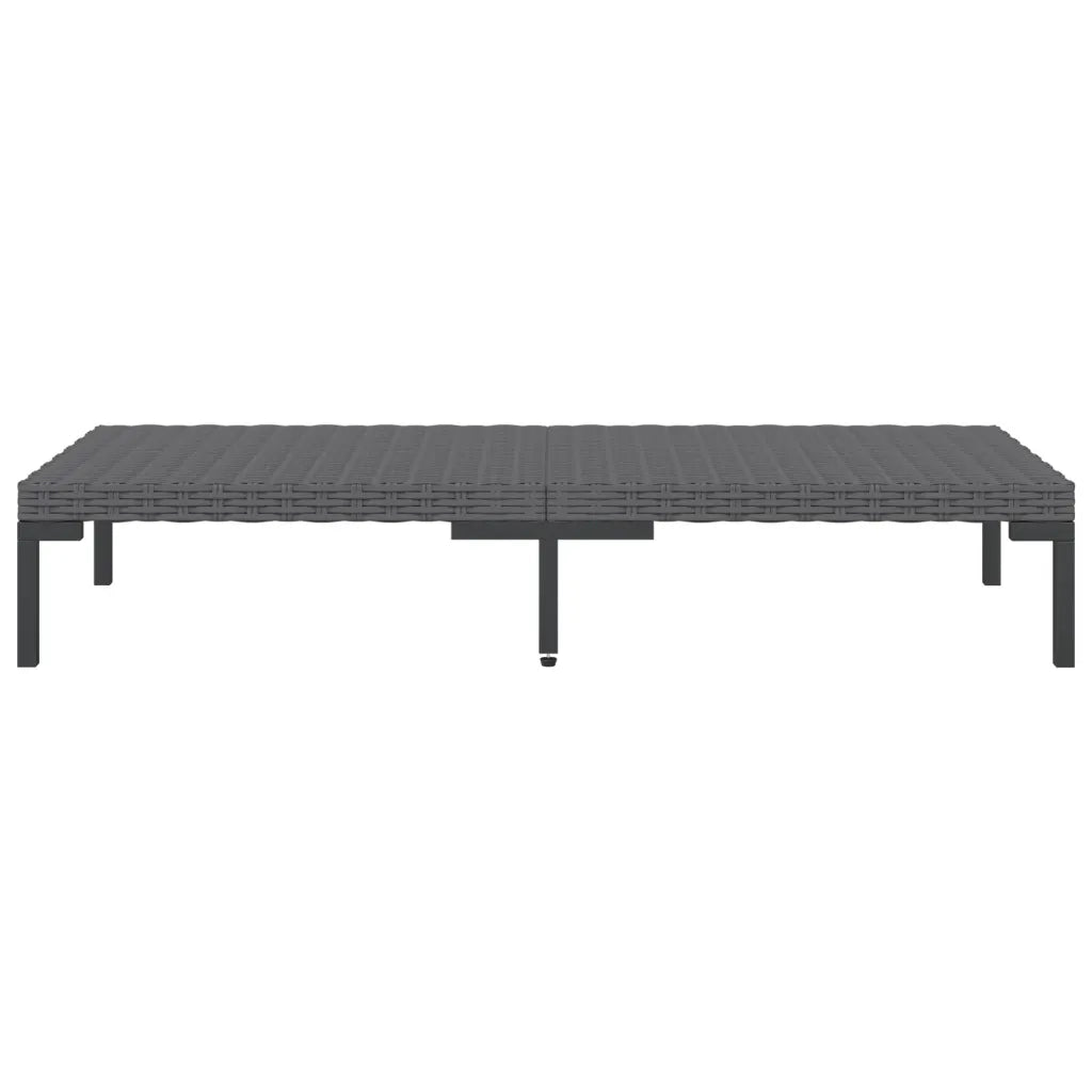 Set Divani Giardino 6 pz con Cuscini in Polyrattan Grigio Scuro cod mxl 41902