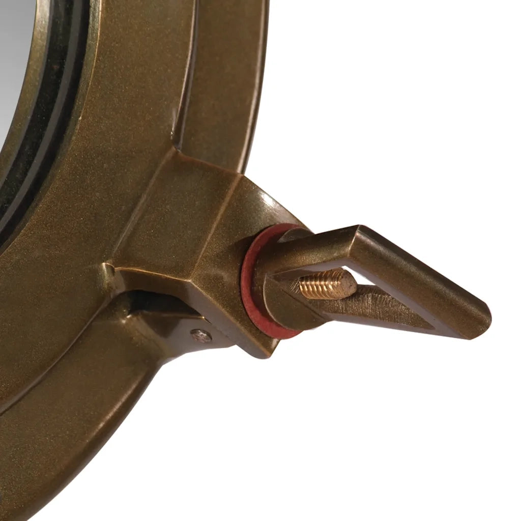 Specchio da Parete Design OblÃ² Ã˜30 cm in Alluminio e Vetro