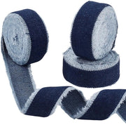 Denim Lint Blu Marino - 3 Rotoli - 25 mm Largo - 15 Metri - Cordoncini di Cotone - Adatto per Artigianato - Lint