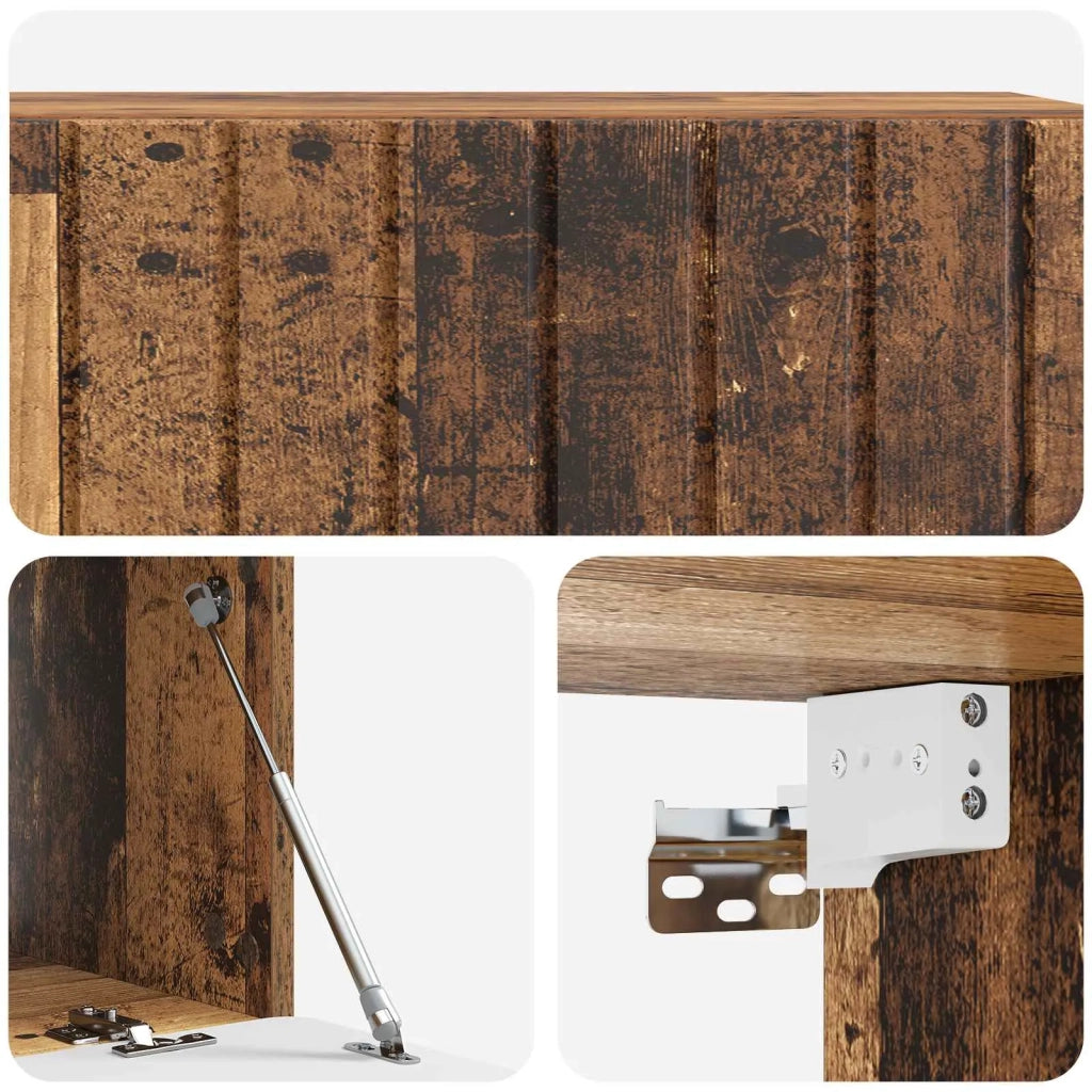 Mobile Porta TV da Muro Legno antico 98 x 41 x 30 cm