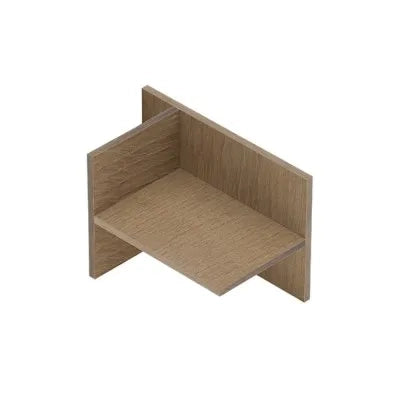 Inserto reversibile in rovere miele per mobile bagno sospeso aperto Master