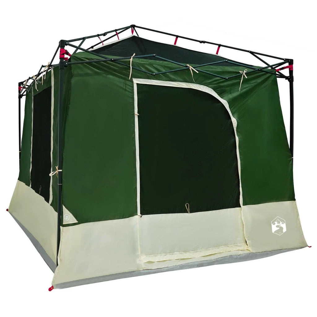 Set di Tende da Campeggio 2 pcs Verde Taffeta e Tessuto