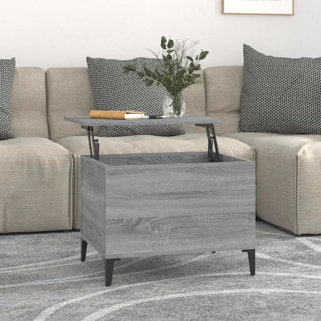 Tavolino salotto | Tavolino da caff¨¨ | Tavolino da Soggiorno Grigio Sonoma 60x44,5x45 cm Legno Multistrato