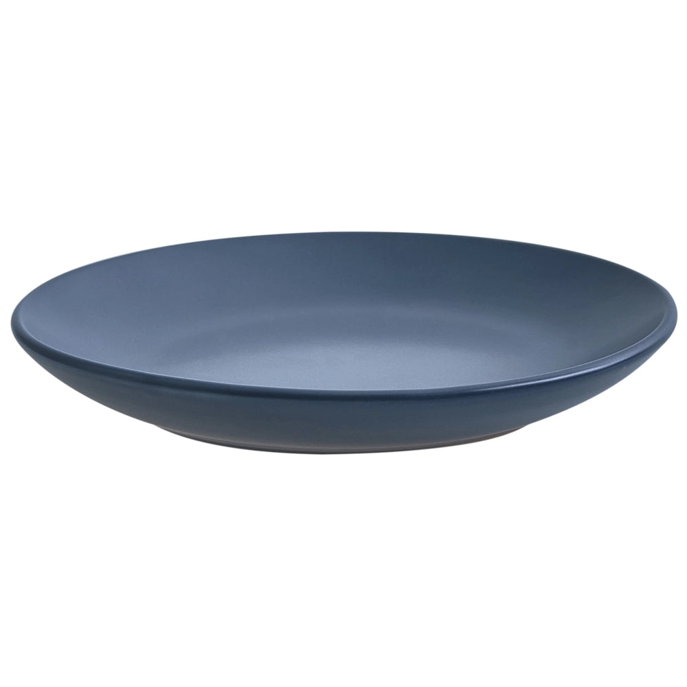 Set di 18 piatti in gres blu con finitura smaltata a mano per 6 persone cucina e sala da pranzo