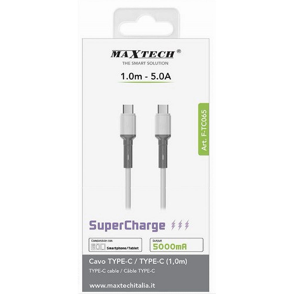 Trade Shop - Cavo Type-c A Type-c Super Carica 5000ma 1 Metro Per Smartphone Tablet F-tc065 -