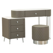 Mobile da Trucco Tafrao, Toeletta 4 Cassetti, 120x40x75h cm Bianco Marmo