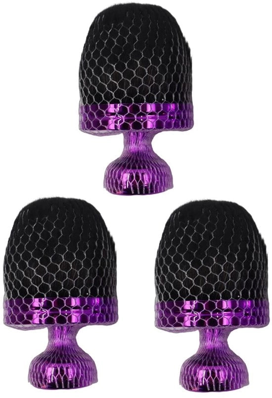 Set di pennelli - 3 pezzi - Pennello Kabuki grande - Applicatore ovale - Spazzola autoabbronzante - Materiale nylon morbido