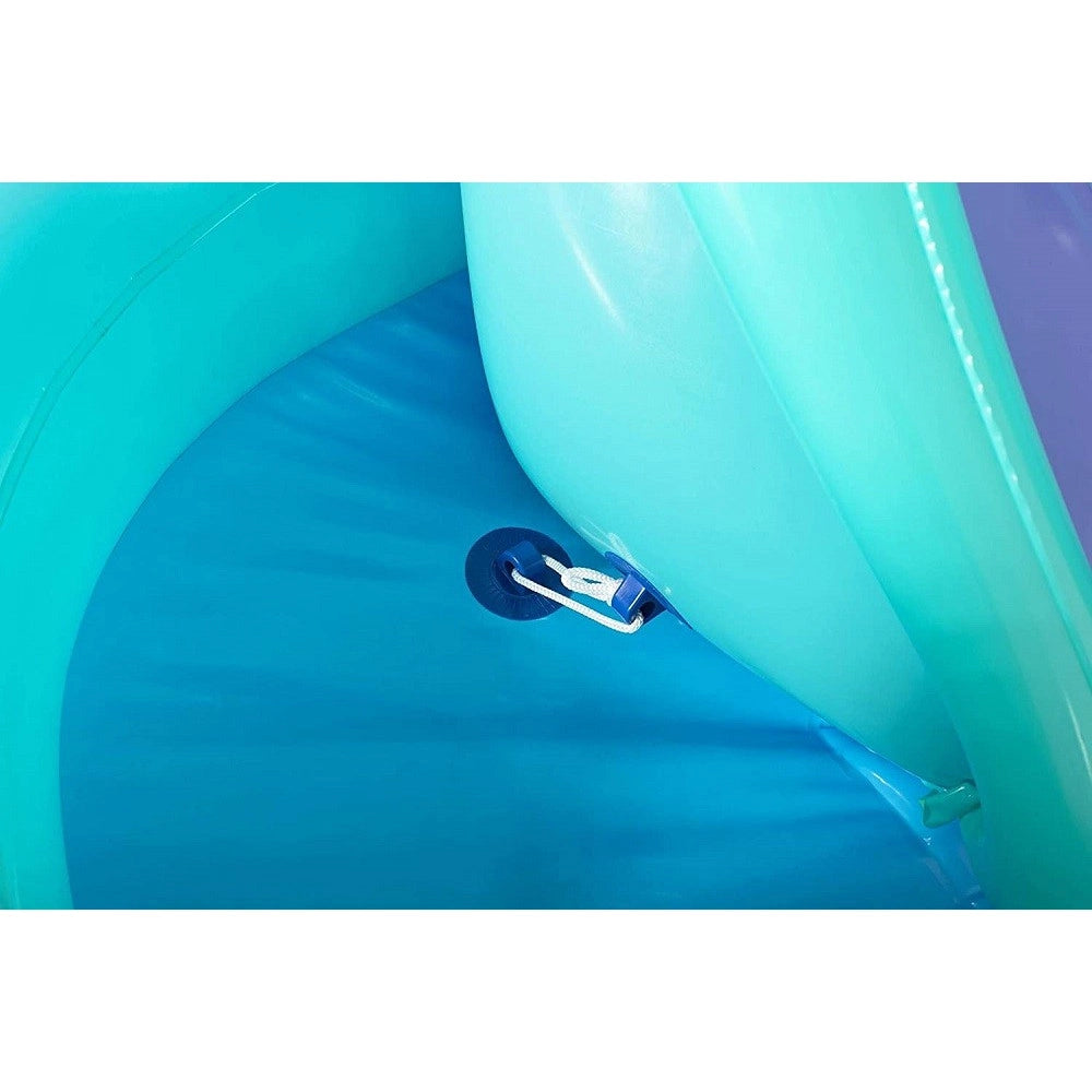 Trade Shop - Play Center Magico Unicorno Piscina 274x198x137cm Scivolo Anelli Bacchetta 53097 -