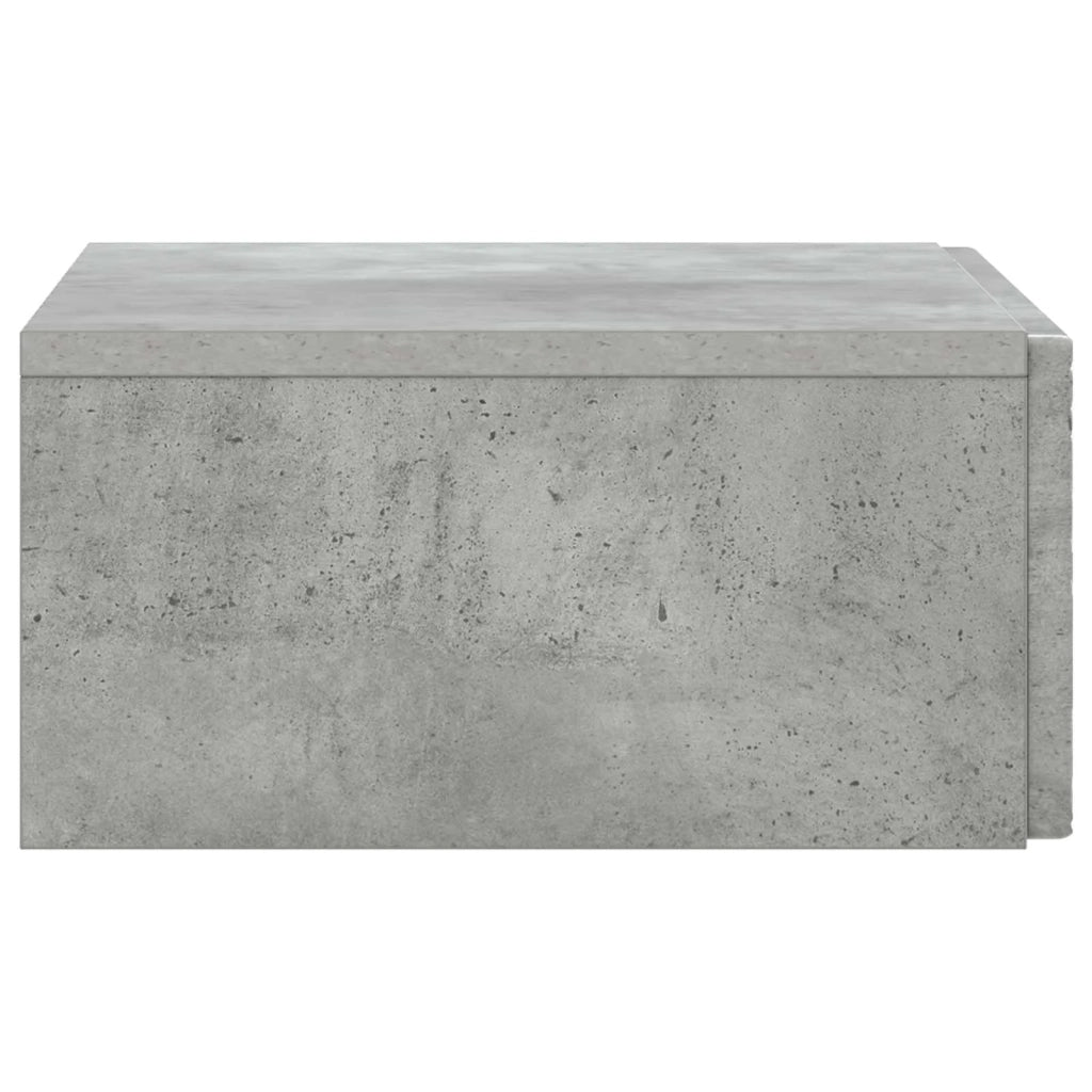 Tavolino da Parete Laterale Grigio Cemento 59 x 34,5 x 17 cm 898828