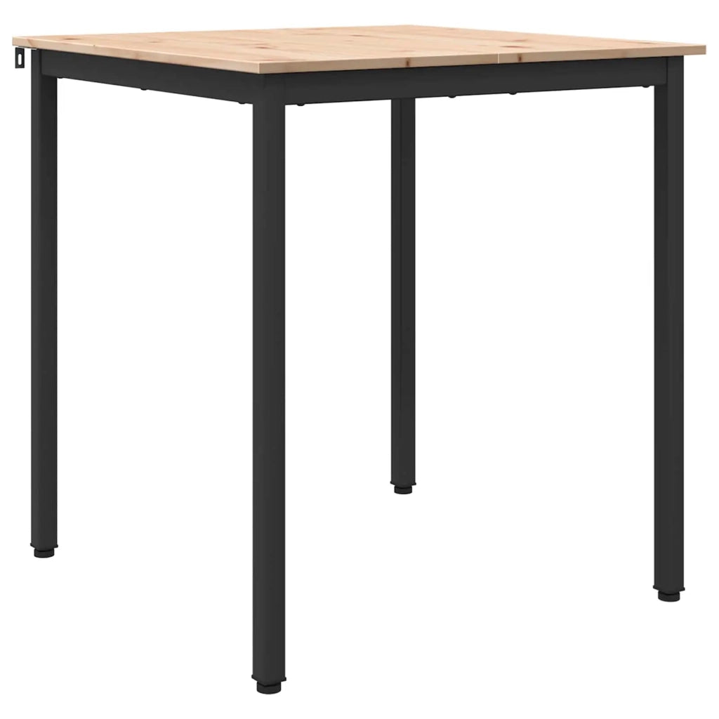 Tavolo da pranzo Naturale 70 x 70 x 75 cm Pino massello 892781