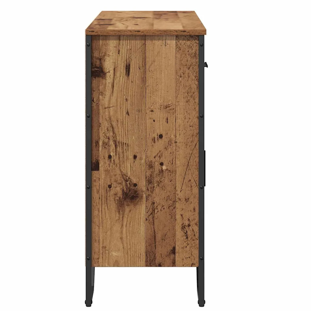 Credenza con Cassetto-Buffet-Armadio da cucina Legno vecchio 97 x 32,5 x 74,5 cm