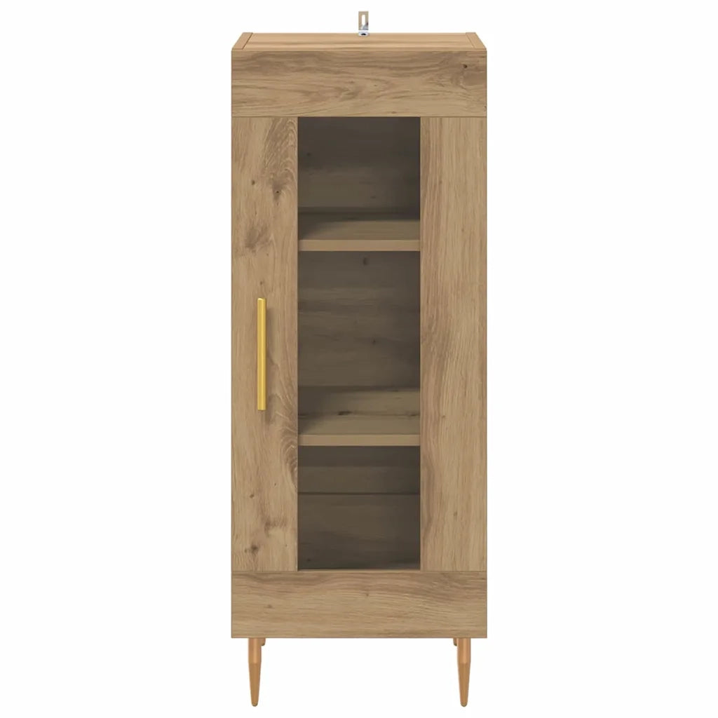 Credenza-Buffet-Armadio da cucina rovere artigianale 34 x 34,5 x 90 cm Legno multistrato 202910