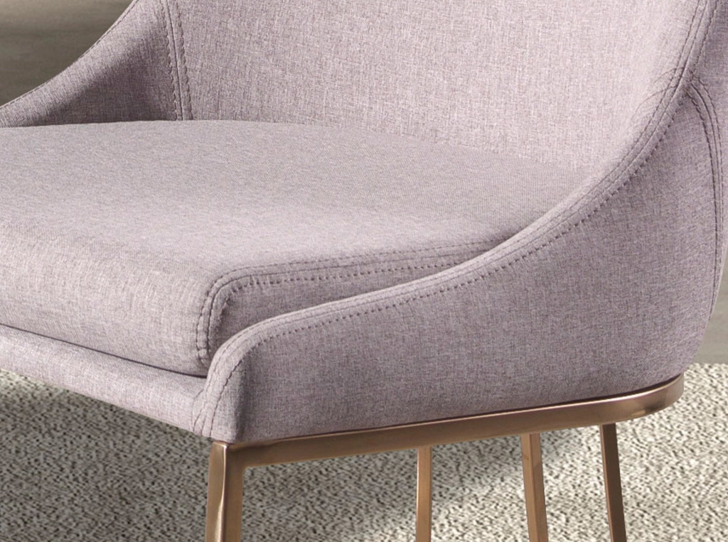 Sedia in tessuto grigio