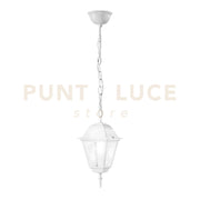 SOSPENSIONE ROMA BIANCA 1 LUCE ATTACCO E27 IP44 14,6X14,6X97CM
