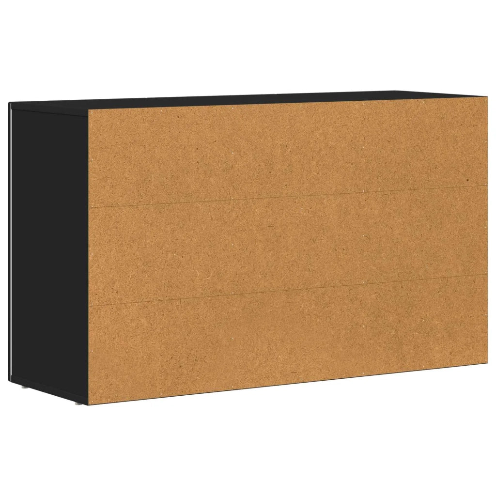 Credenza-Buffet-Armadio da cucina Nero 100 x 35 x 59 cm Legno multistrato