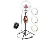 Luce per Selfie Staffa Triangolare Luce ad Anello LED da 3 Modalità di Illuminazione con 10 Luminosità per Trucco Fotografia Video