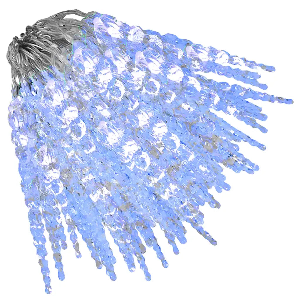 Luce Natale a Ghiacciolo 200 LED Blu 20 m Acrilico PVC 356229