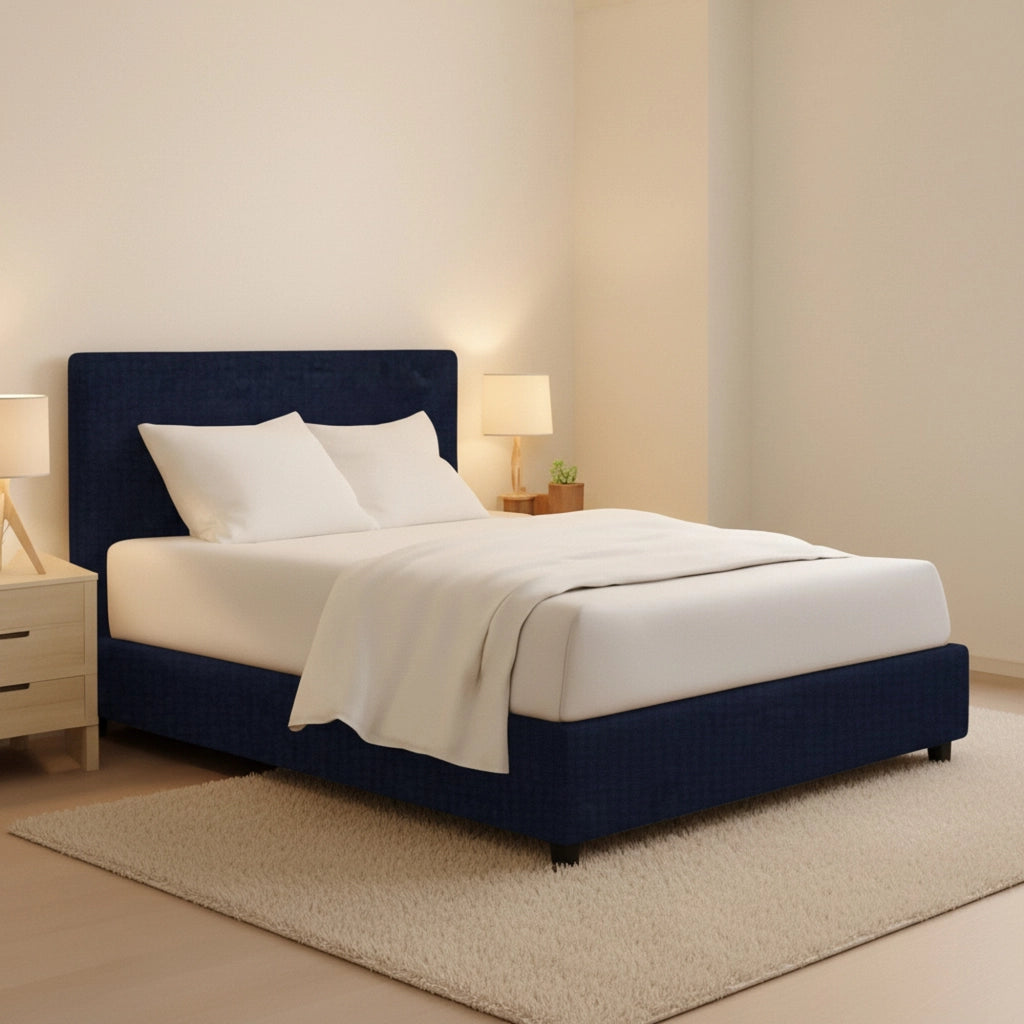 Gosport, Letto Piazza e Mezza Sfoderabile Made in Italy, Viola Scuro