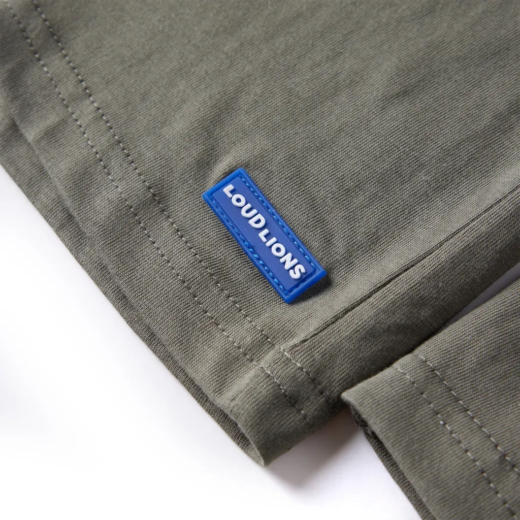 Maglietta da Bambino a Maniche Lunghe Cachi 116 13111