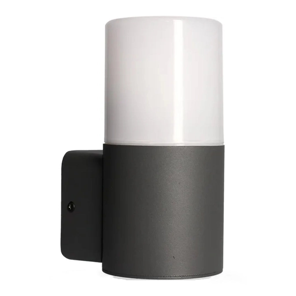Applique Esterno Moderna Aiden Alluminio Nero Bianco 1 Luce E27 Ip44