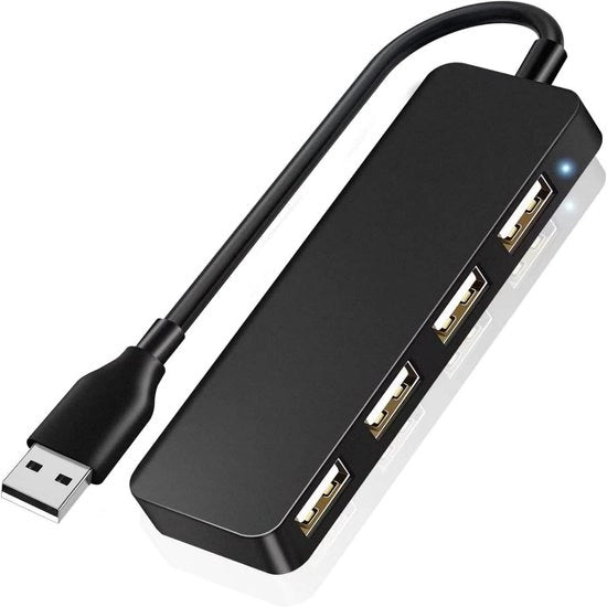 Hub USB 4-porti USB 2.0: Divisore USB per iMac Pro e MacBook Air - Ideale per ChromeBook - Surface Pro e Tutte le Periferiche USB - Alta Velocità e Efficienza con 4x Porte USB 2.0