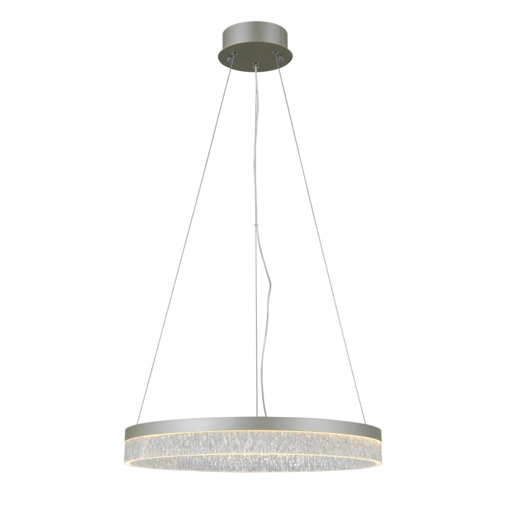 Lampada sospensione LED Pantal 22W argento Italux