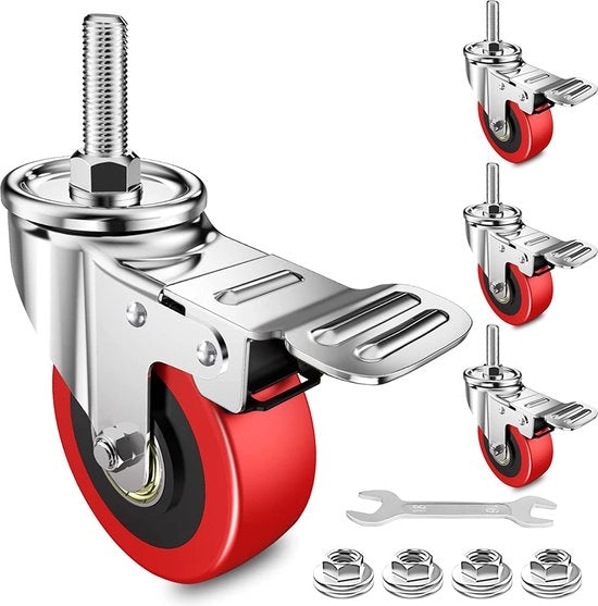 Set di ruote per mobili - Rulli per mobili - Ruote di trasporto - Per spostare oggetti grandi e pesanti