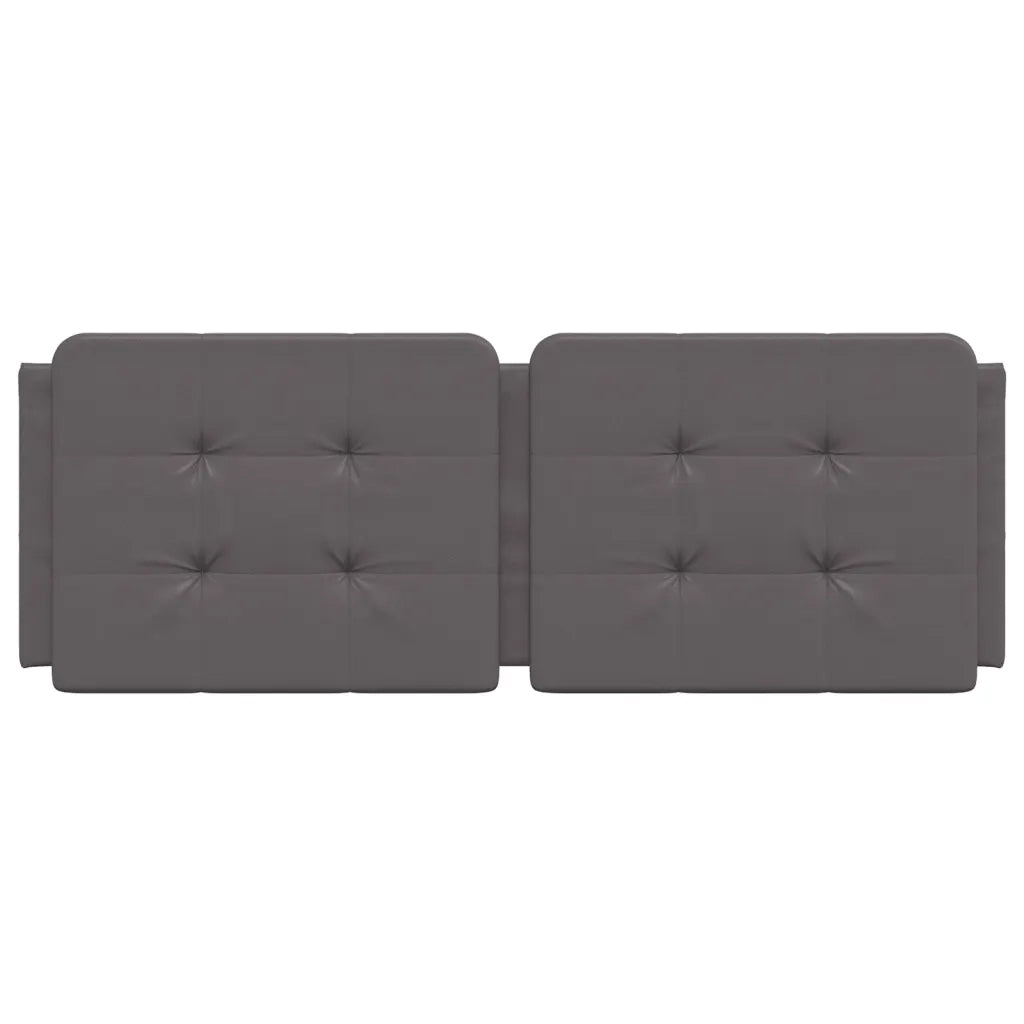 Cuscino Testiera Grigio 120 cm in Similpelle