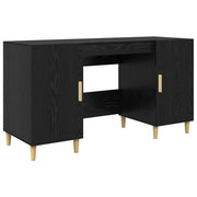 Scrivania | Tavolo da Ufficio Rovere Nero 140 x 50 x 75 cm Legno multistrato