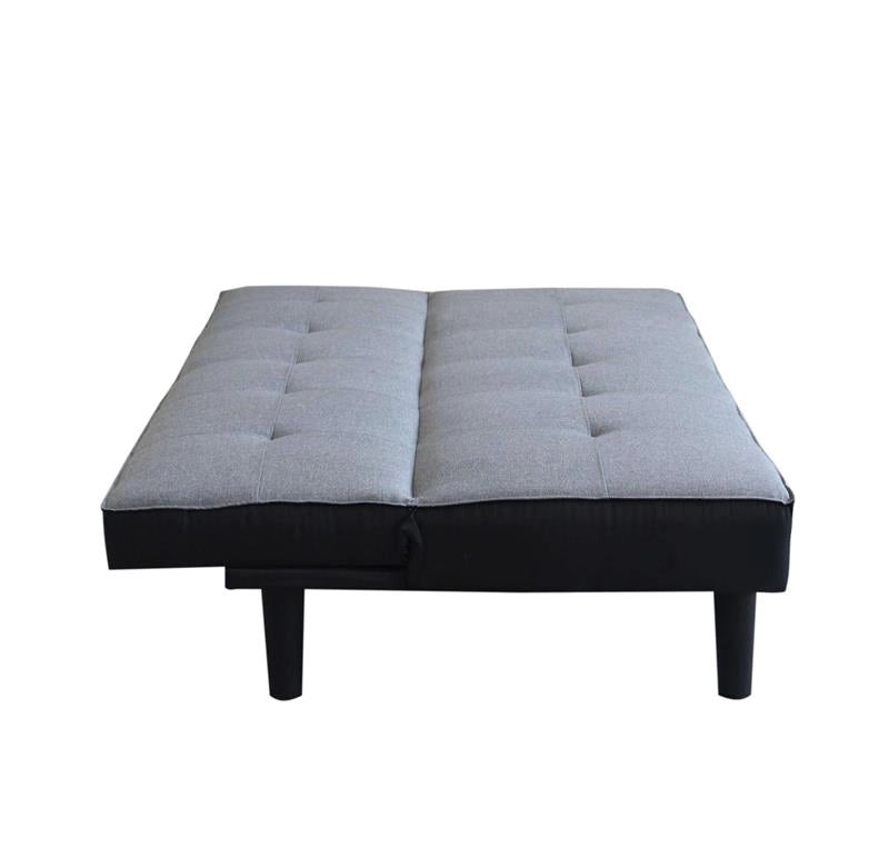 DIVANO LETTO ALVIN IN TESSUTO DI COLORE GRIGIO