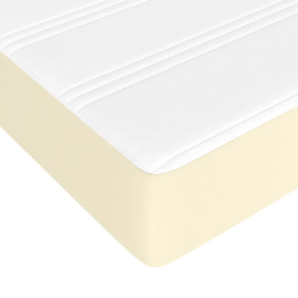 Giroletto a Molle con Materasso Crema 160x200 cm in Similpelle 3144616