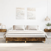 Giroletto senza Materasso Rovere Fumo 180x200 cm in Truciolato 3329025