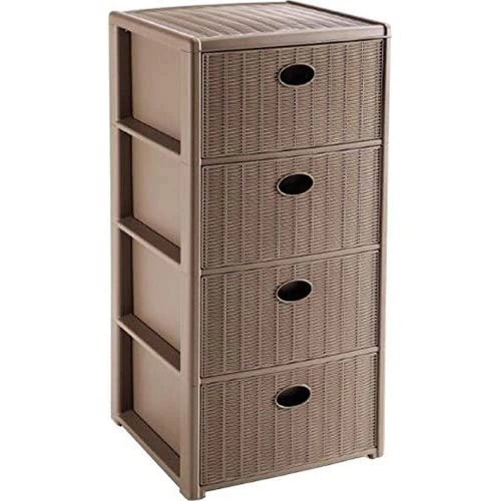 Cassettiera Tortora Stefanplast Elegance 40 x 40 x 80 cm