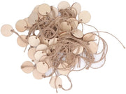 Etichette per bottiglie di vino riciclabili - 50 pezzi - Etichette in legno - per cantine di vino - note di degustazione - identificazione vino vintage - etichette per vino