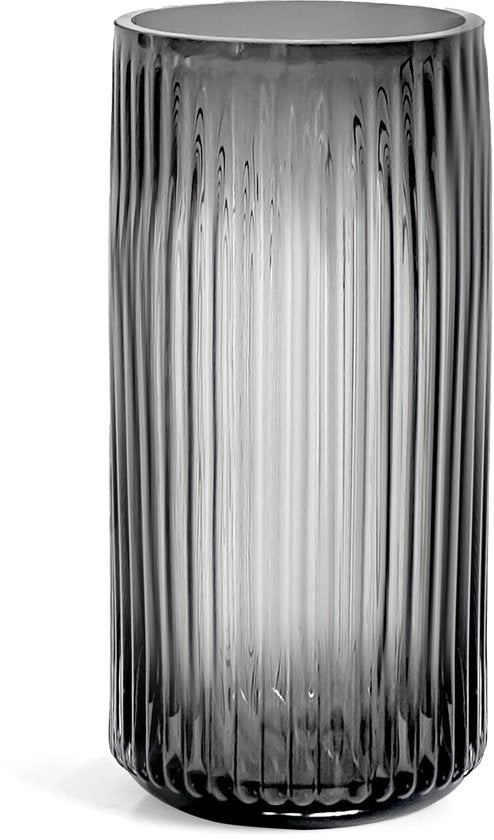 Vaso di Vetro a Rilievo 7,5 pollici per Sala da Pranzo, Sala e Cucina