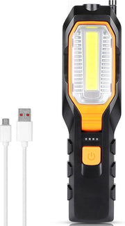 Lampada LED adattabile con grappolo magnetico - Lampada portatile ricaricabile COB per riparazione