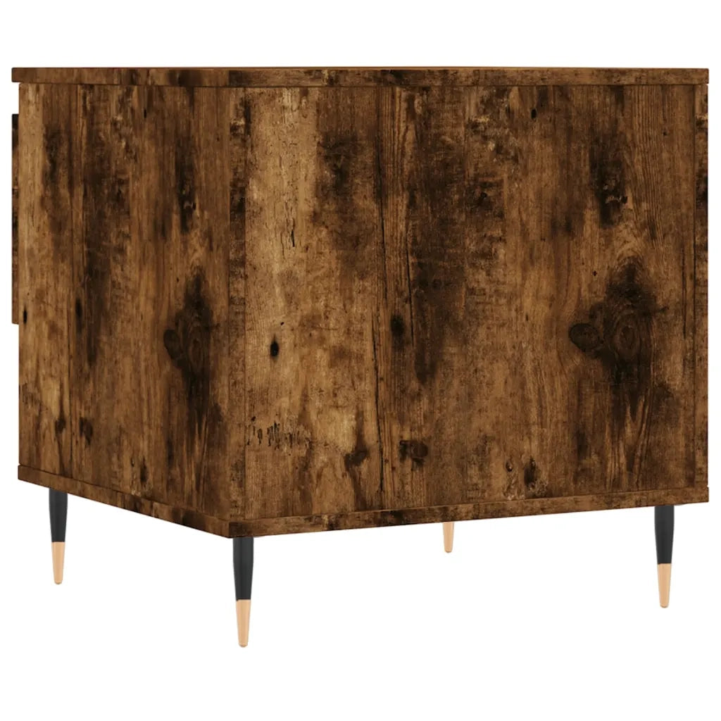 2 pz Tavolini salotto | Tavolino da caff¨¨ | Tavolino da Soggiorno Rovere Fumo 50x46x50 cm Legno Multistrato