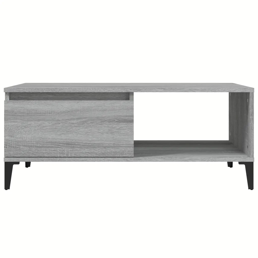 Tavolino Salotto Grigio Sonoma 90x50x36,5 cm Legno Multistrato cod mxl 26449