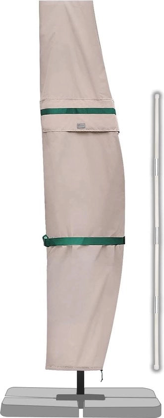 Ombrellone acquapligante con aperture di ventilazione per giardino e balcone - 260 cm, 100% Poliestere