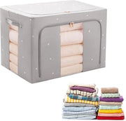 Contenitori di archiviazione per abbigliamento - Contenitore di archiviazione per abbigliamento con grande capacità, Contenitori di archiviazione pieghevoli per coperte, lenzuola, abbigliamento
