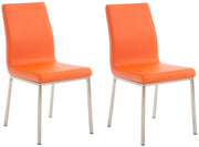 Set di 2 sedie da pranzo Colmar arancione