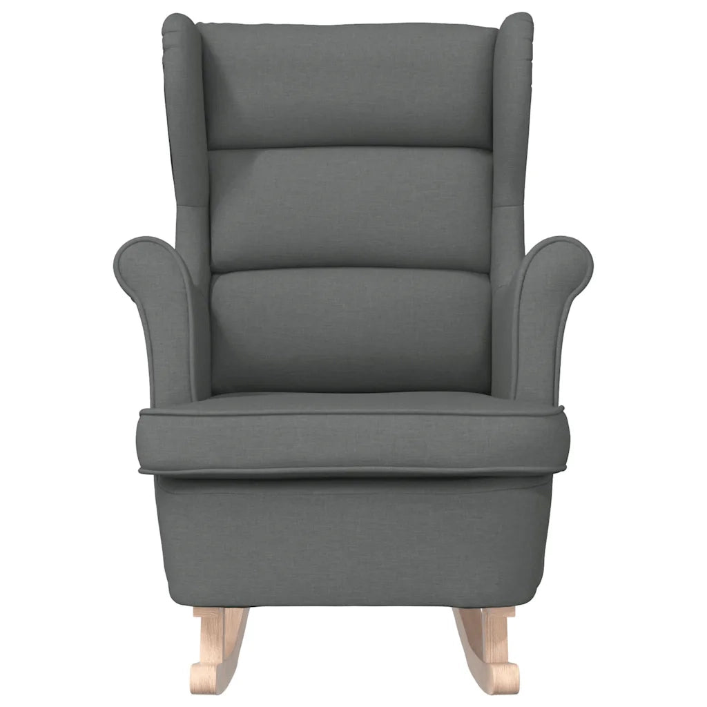 Sedia a Dondolo Grigio Scuro 74x90x102 cm in Tessuto 4016920