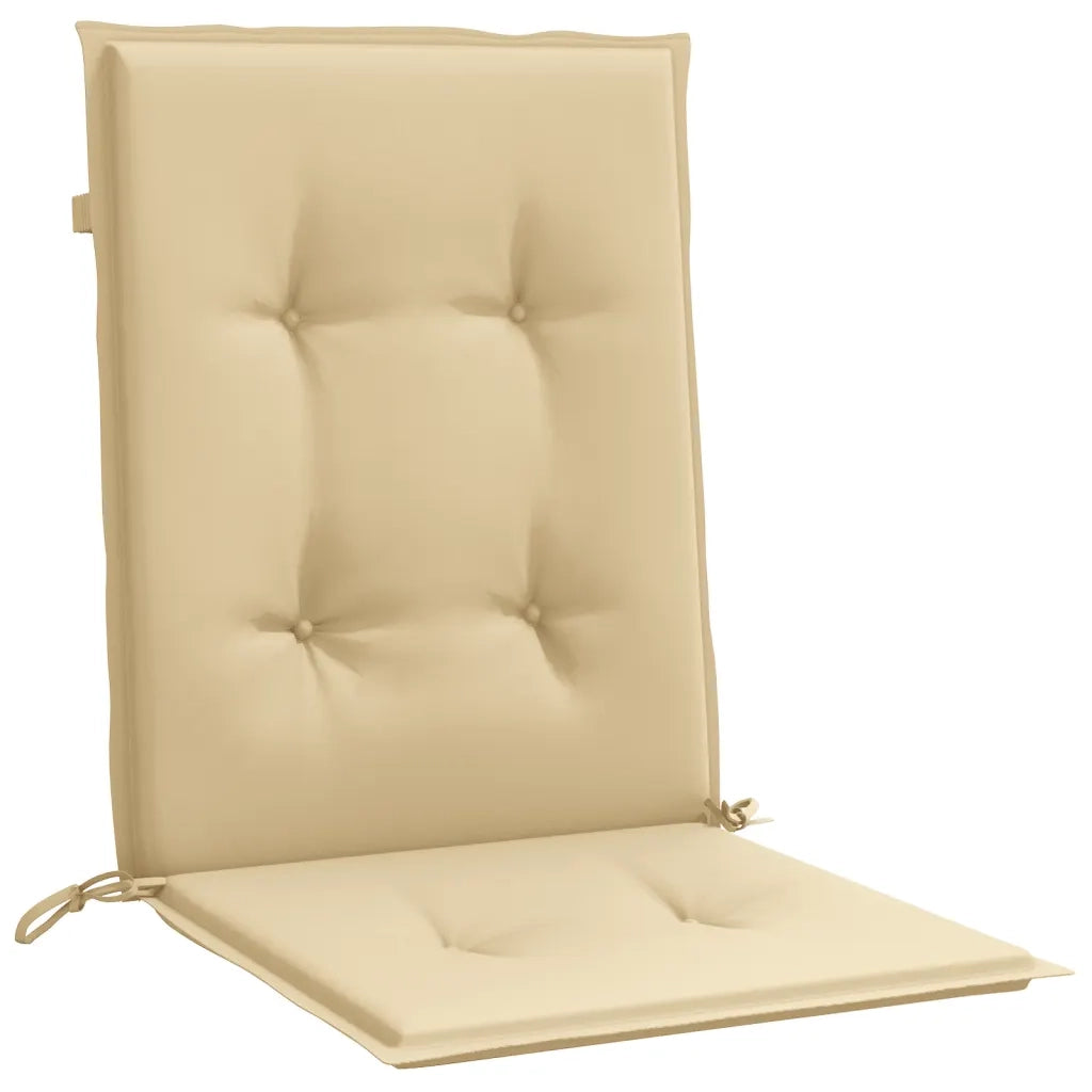 Cuscini Sedia Schiena Bassa 6 pz Beige MÃ©lange 100x50x4 Tessuto