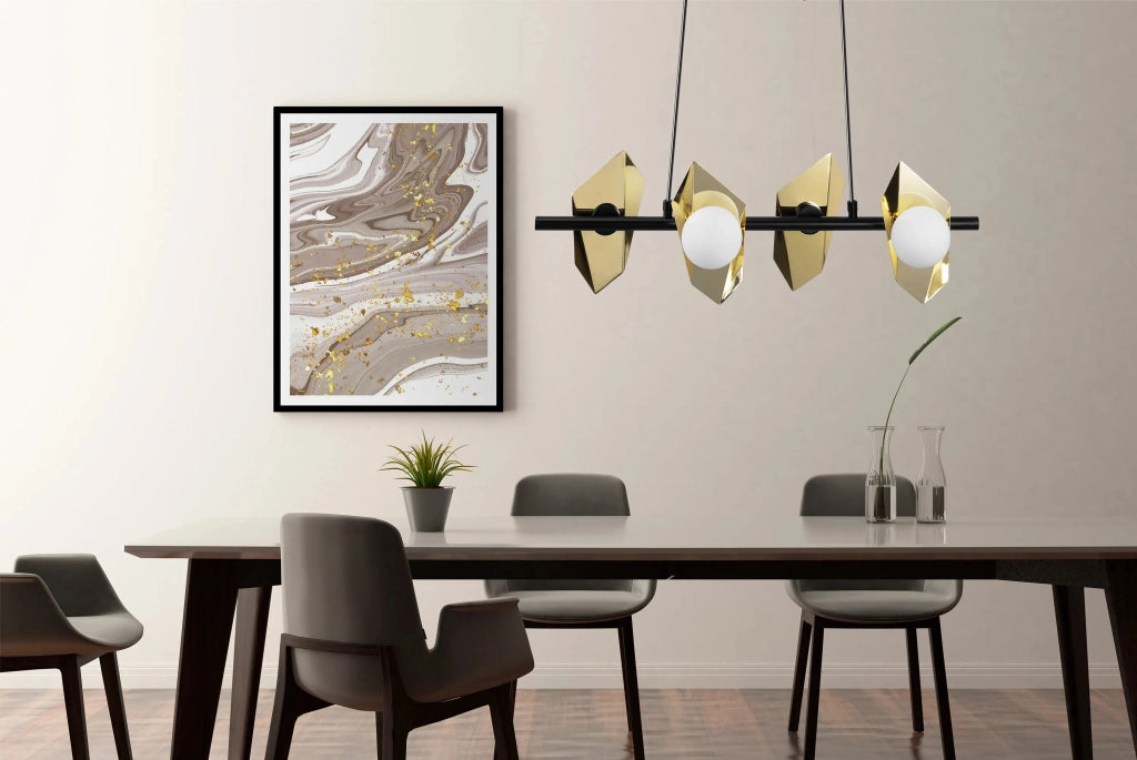 Lampada Da Soffitto App1412-cp Black Gold