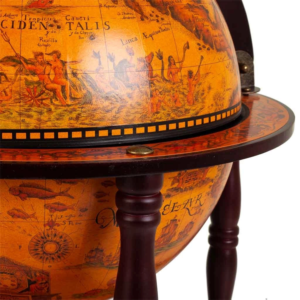 Portabottiglie globo marrone 42x42x57h