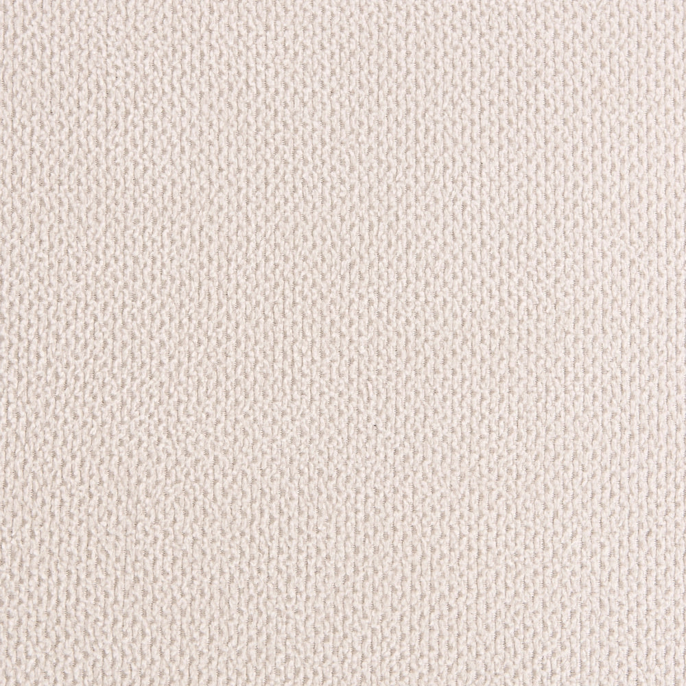 Poltrona a dondolo imbottita con schienale Vienna stile scandinavo struttura in legno di gomma tessuto marrone e beige chiaro