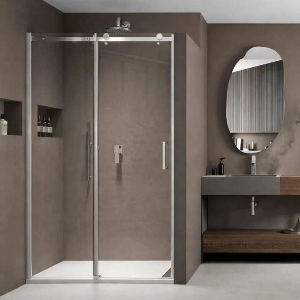 Porta doccia scorrevole gemma bma918 cristallo trasparente 8 mm *** misure 107-109xh200 cm, confezione 1